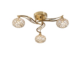 Leimo French Gold Crystal Ceiling Lights Diyas Flush Crystal Fittings Leimo French Gold Crystal Ceiling Lights Diyas Flush Crystal Fittings